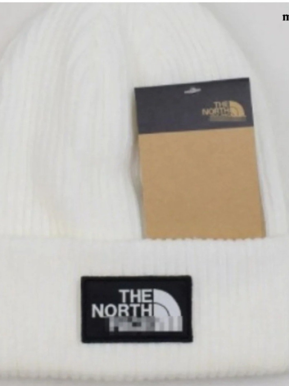 The North Face Ribbed Knit Beanie - White